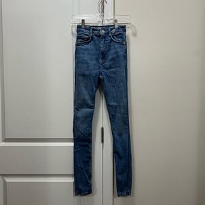 ZARA Blue Denim Skinny Jeans Size 2 US / 34 EUR